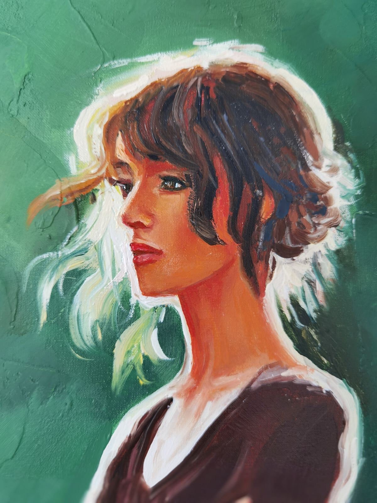 Custom Oil Painting from Photo Original Commission Painting on Canvas Custom Pet Painting Handmade Artwork Keira Knightley Painting