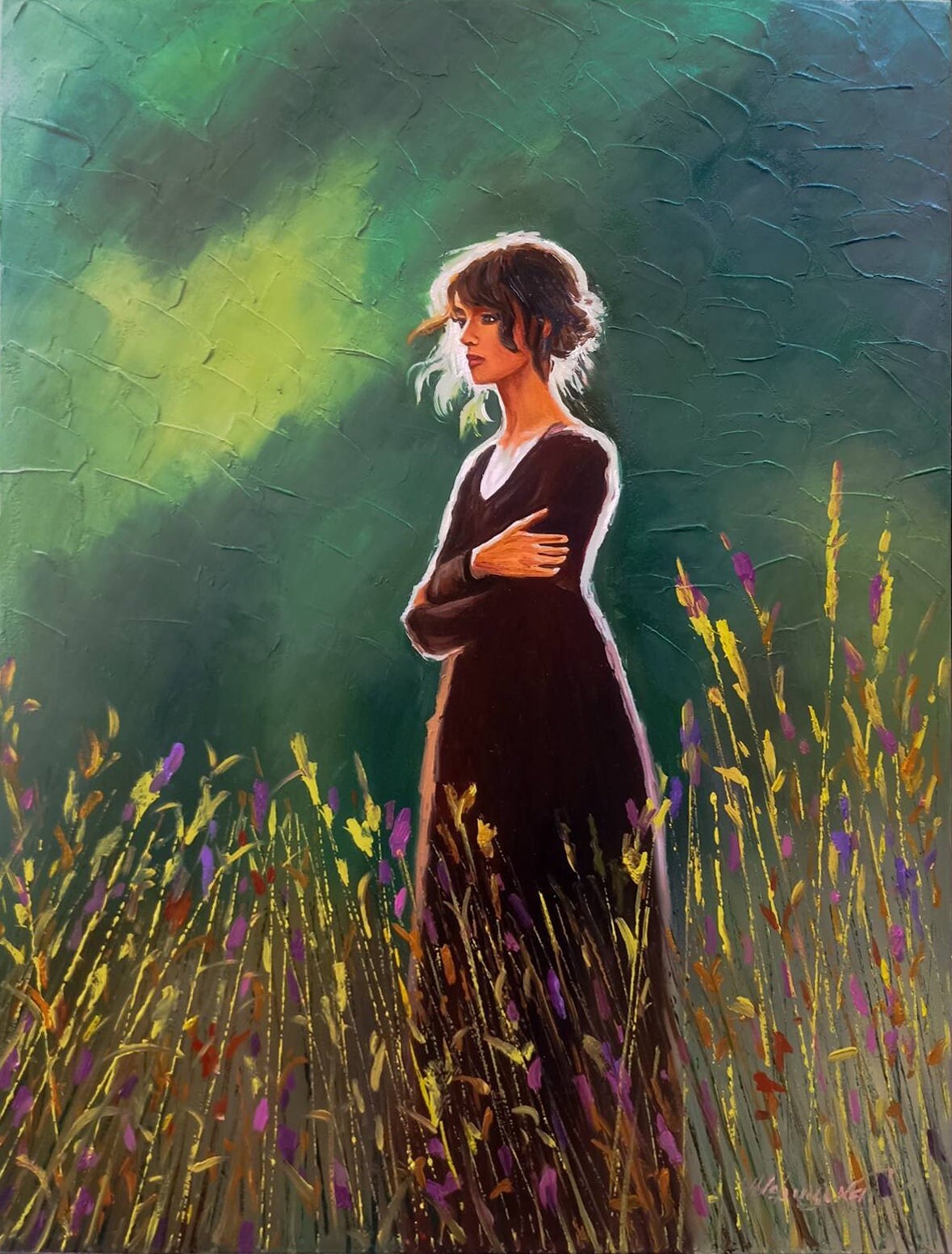 Custom Oil Painting from Photo Original Commission Painting on Canvas Custom Pet Painting Handmade Artwork Keira Knightley Painting
