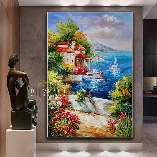 Italy landscape oil painting by BilykArt