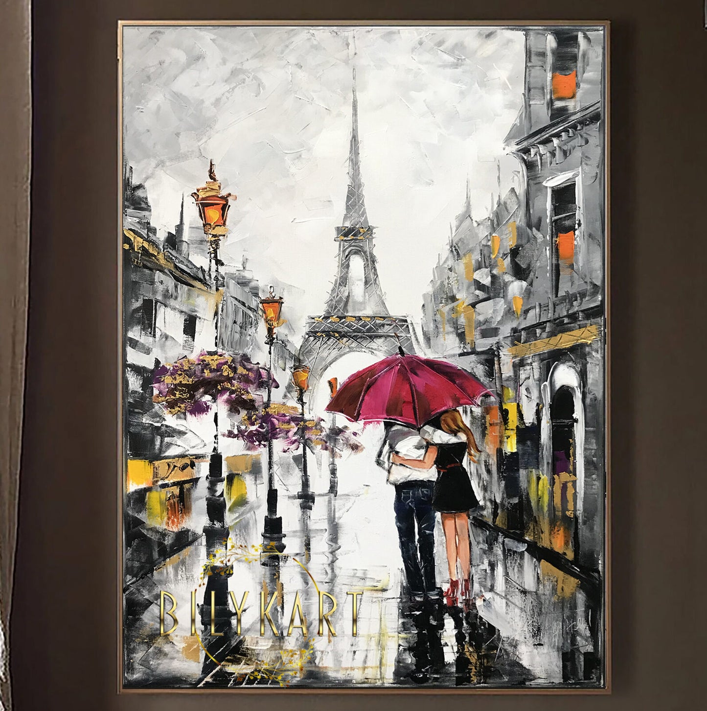 rainy day in paris painting