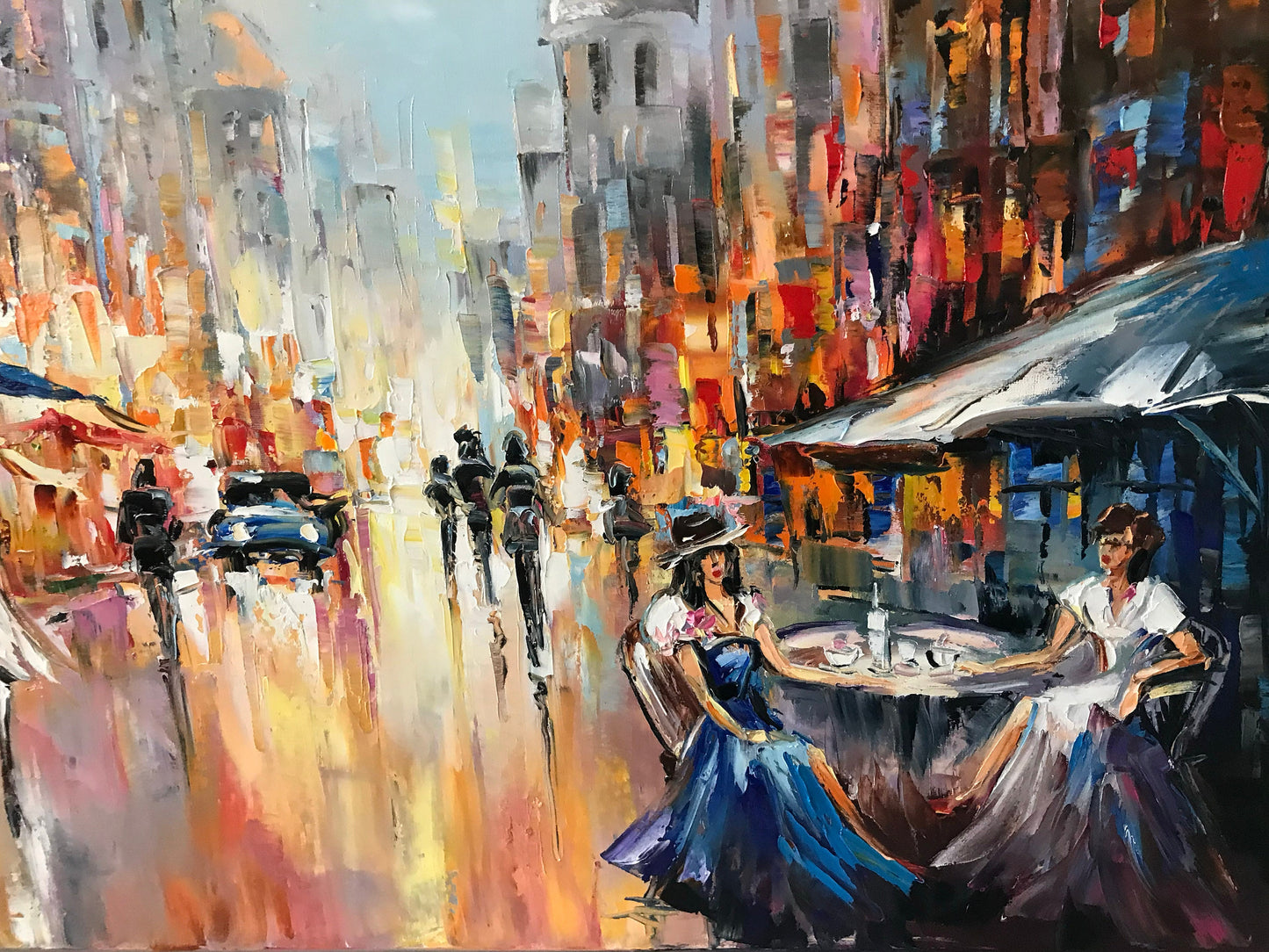 Ukraine City Oil Painting Original Art Work Lviv Ukraine Oil Painting Landscape European City Street Painting Canvas Support Ukraine Artist