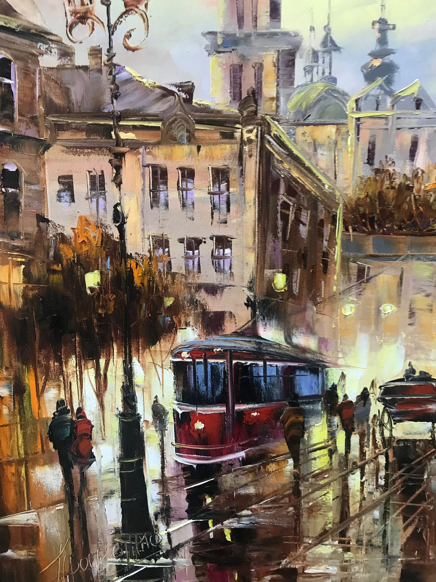 Lviv Ukraine Oil Painting Original Ukraine City Painting on Canvas Ukrainian Artist Paintings Old Town Artwork Ukraine Painting on Canvas