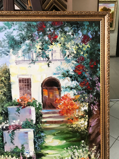 Positano Coast Painting Original Italy Artwork Italian Landscape Oil Painting Italian Wall Art Frame Amalfi Coast Art Italy Village Painting