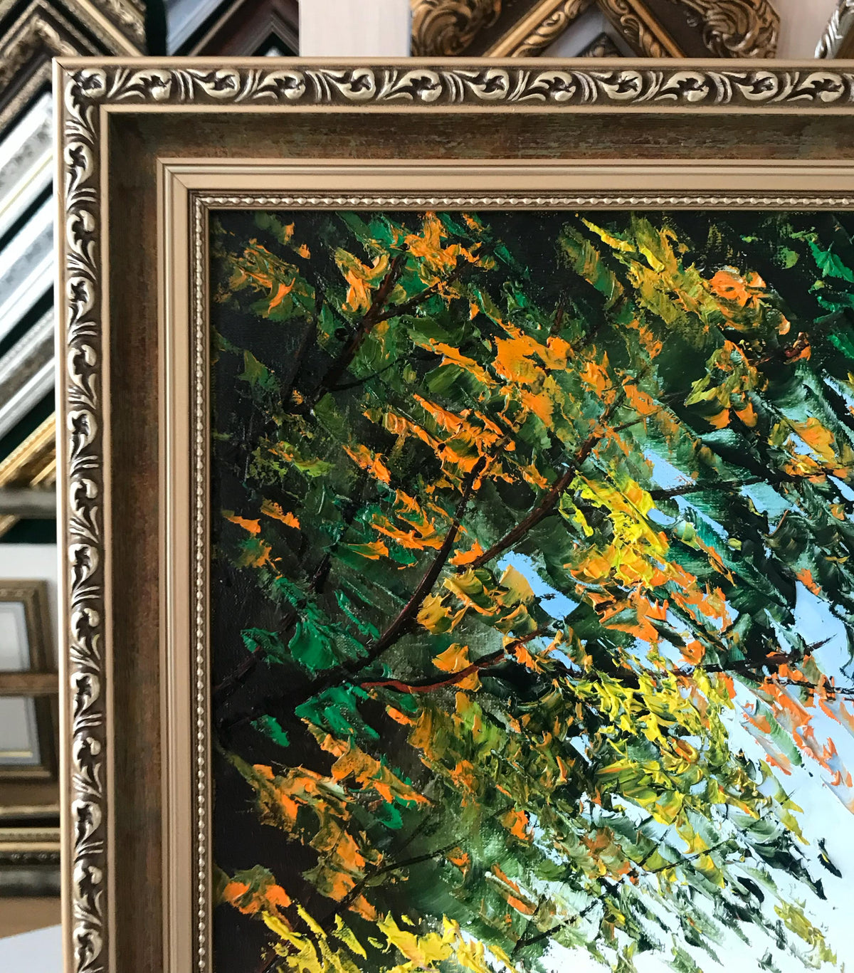 Italian Villa Oil Painting on Canvas, Large Mediterranean Garden Wall Art, Hand Painted Sorrento Artwork