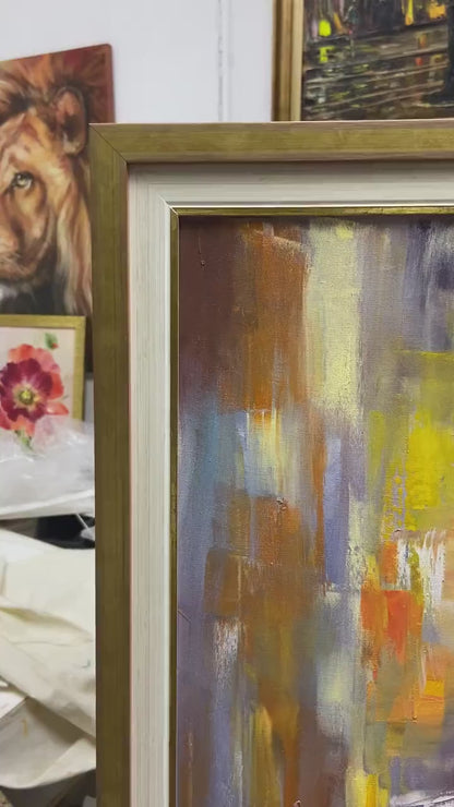 Woman Playing Saxophone Painting | Female Musician Jazz Wall Art | Original Abstract Saxophonist Oil Painting Decor