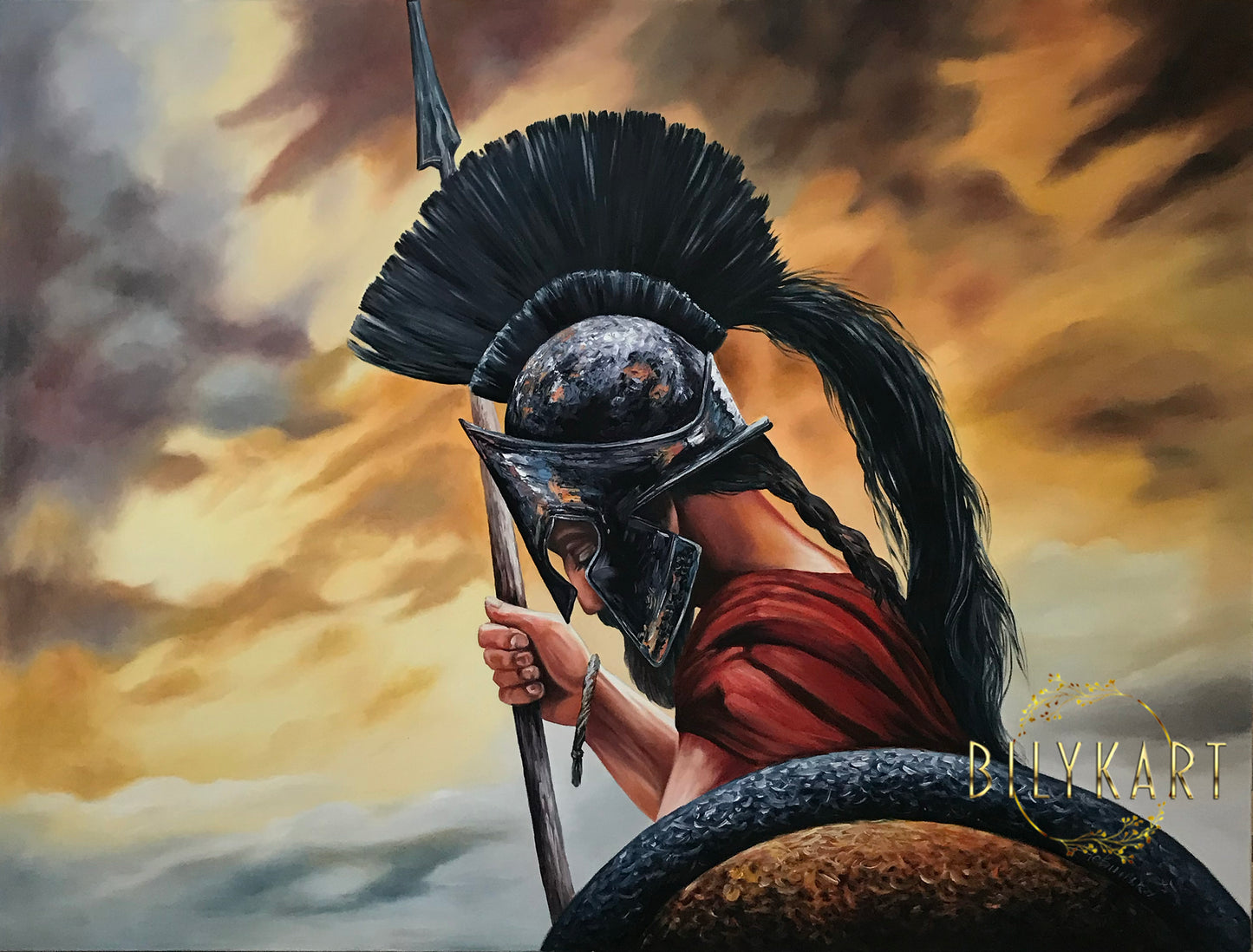 Roman Soldier Painting on Canvas Legionary Roman Soldier Art Ancient Roman Empire Paintings Rome Warrior Oil Painting Original Artwork