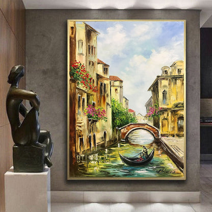large Venice oil painting by BilykArt