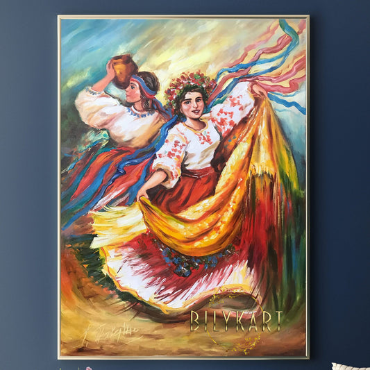 ukrainian dancers painting