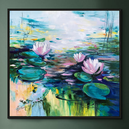 Claude Monet water lilies painting